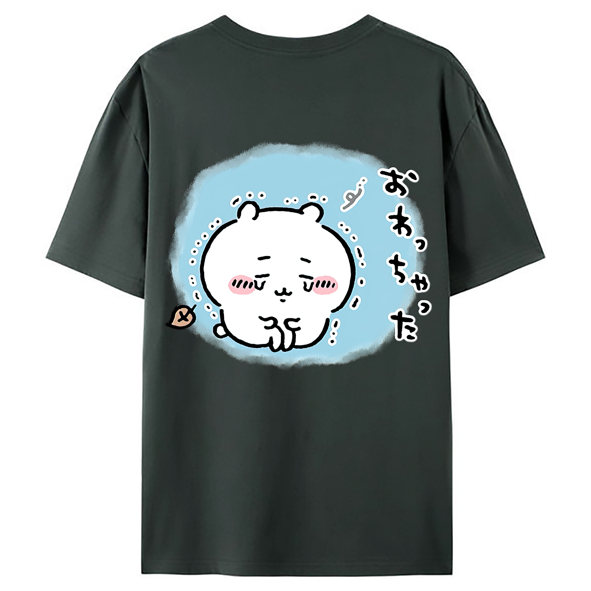 （画像用） ちいかわ ちいかわ Chii-kawa chiikawa 綿100％ メンズ半袖Tシャツ（バックプリント） 通気性